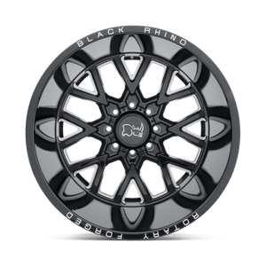 Black Rhino GRIMLOCK Gloss Black & Milled 24x14 -76 8x165.1mm 122.4mm - WheelWiz