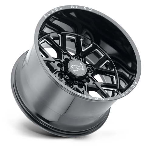 Black Rhino GRIMLOCK Gloss Black & Milled 20x11.5 -44 5x127mm 71.5mm - Wheelwiz