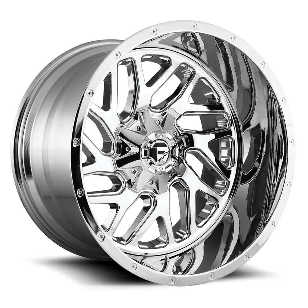 Fuel Offroad D210 TRITON Chrome Plated 22x14 -70 8x165.1mm 125.1mm - 2 PIECE - WheelWiz
