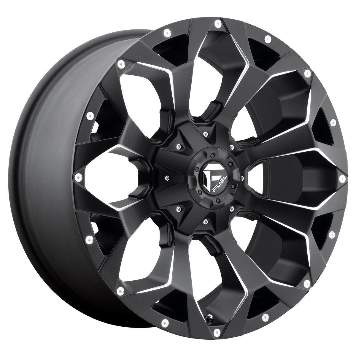 Fuel Offroad D546 ASSAULT Matte Black Milled 14x7 +13 4x156mm 132mm - WheelWiz