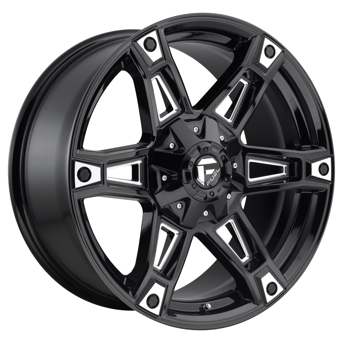 Fuel Offroad D622 DAKAR Gloss Black Milled 20x9 +01 6x135|6x139.7mm 106.1mm - WheelWiz