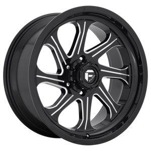 Fuel Offroad D676 SEEKER Gloss Black Milled 20x10 -18 5x127mm 71.5mm - WheelWiz