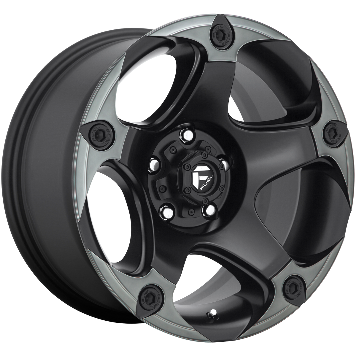 Fuel Offroad D685 MENACE Matte Black Double Dark Tint 17x9 +01 6x139.7mm 106.1mm - WheelWiz