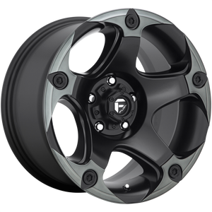 Fuel Offroad D685 MENACE Matte Black Double Dark Tint 17x9 -12 6x139.7mm 106.1mm - WheelWiz