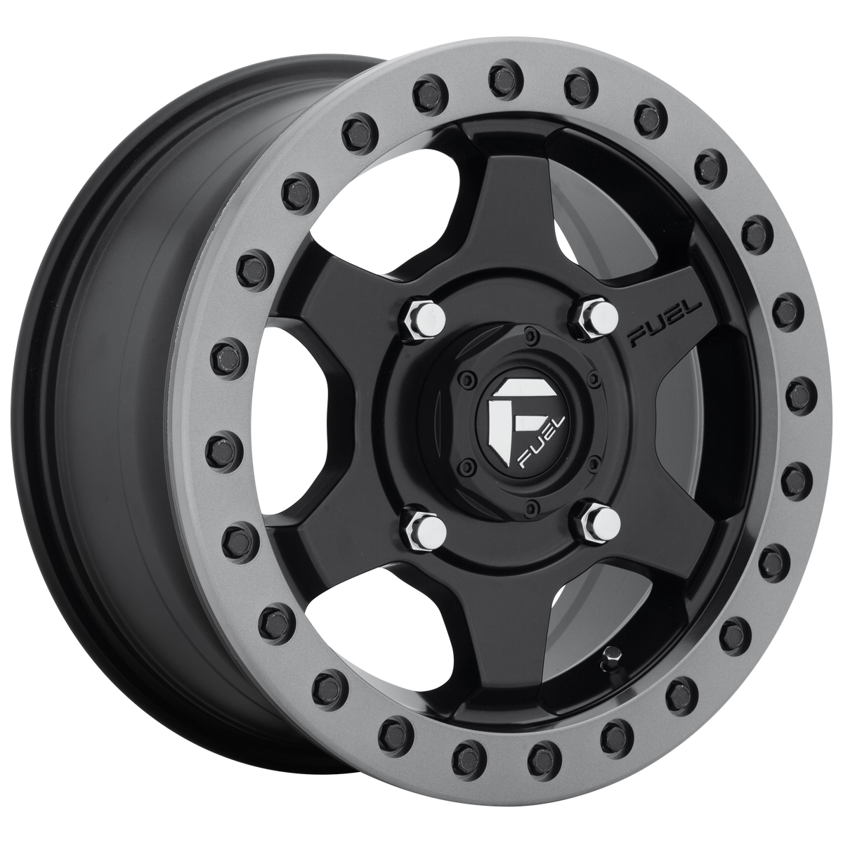 Fuel Offroad D914 GATLING BEADLOCK Matte Black 15x7 +55 4x137mm 110.1mm - WheelWiz