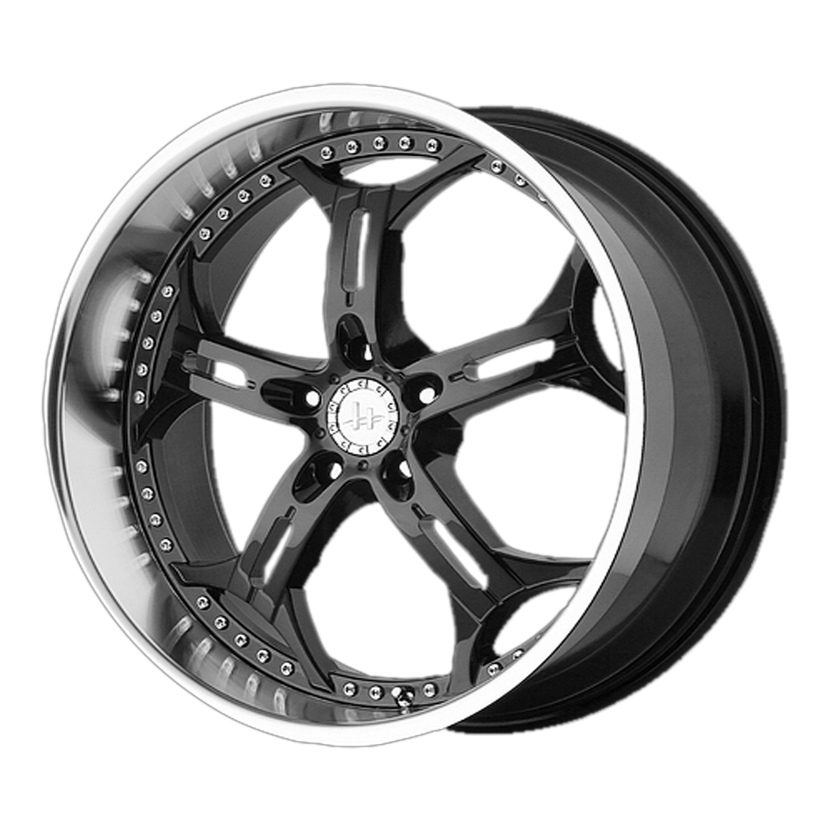Helo HE834 Gloss Black With Diamond Cut Lip 20x8.5 +35 5x114.3mm 72.6mm - WheelWiz