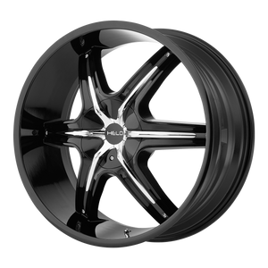 Helo HE891 Gloss Black 22x9 +10 6x120|6x139.7mm 78.1mm - WheelWiz