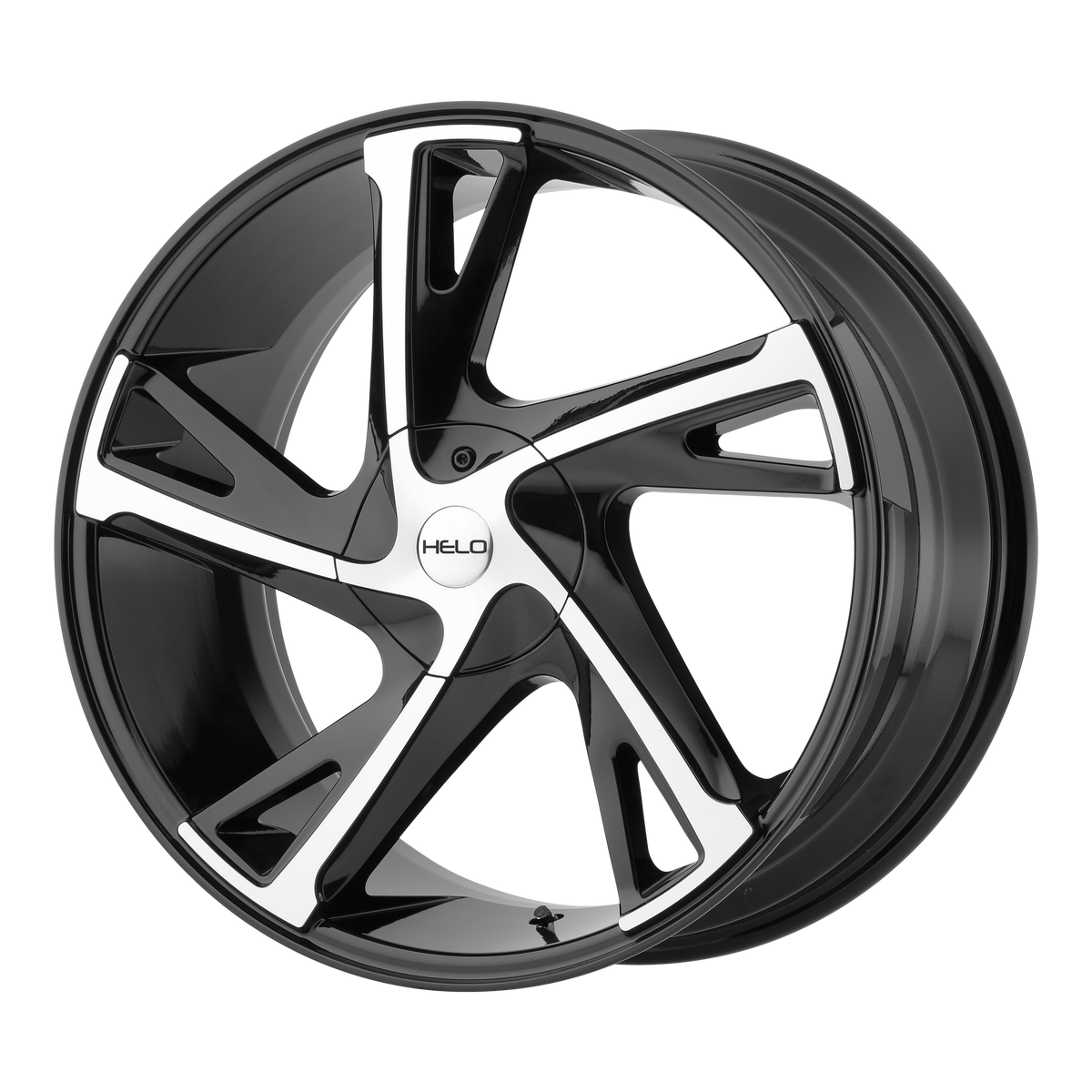 Helo HE902 Gloss Black Machined 17x7 +40 5x114.3|5x120mm 74.1mm - WheelWiz