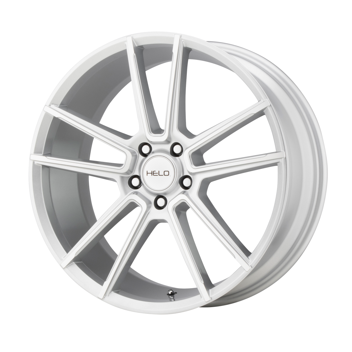 Helo HE911 Silver Machined 20x8.5 +40 5x112mm 66.6mm - WheelWiz