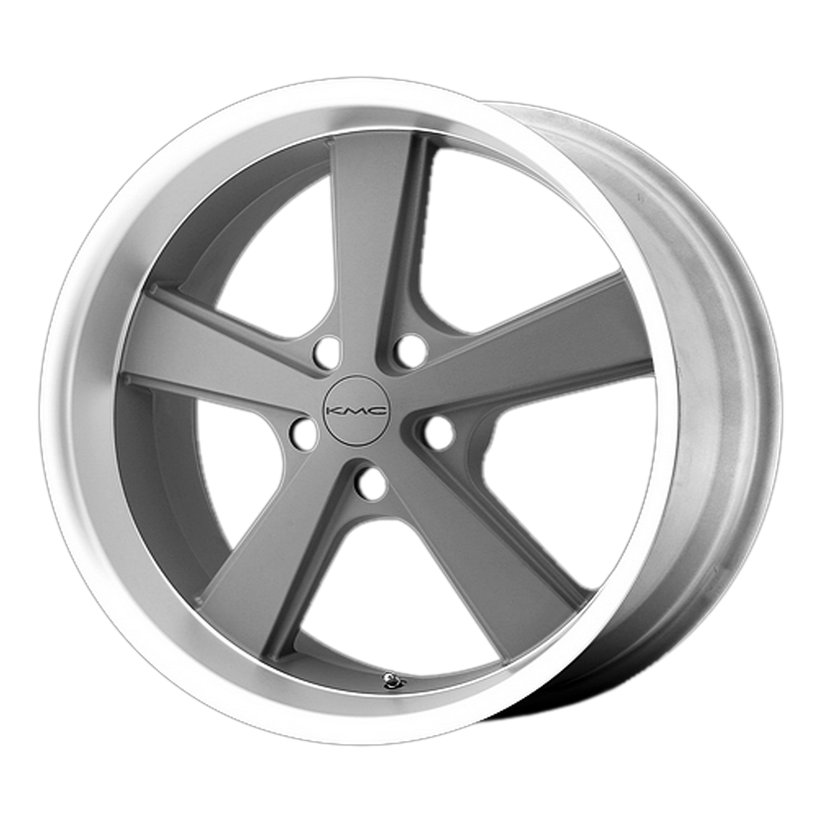 KMC KM701 NOVA Mag Gray Machined 20x10 +18 5x120.65mm 72.6mm - WheelWiz