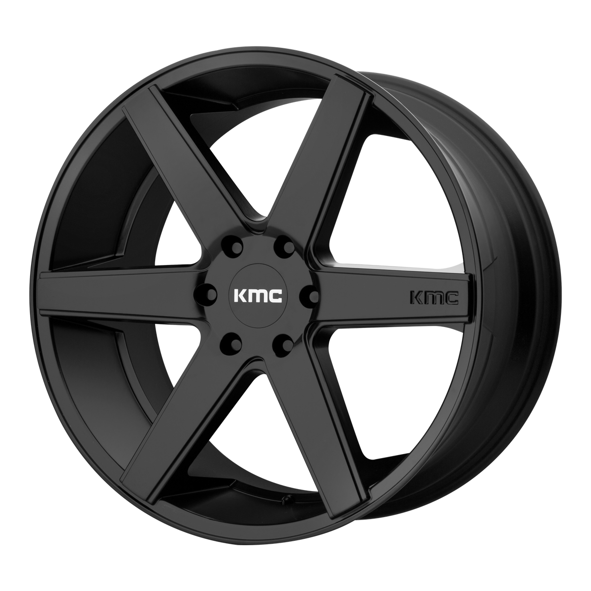 KMC KM704 DISTRICT TRUCK Satin Black 22x9 +30 6x139.7mm 106.1mm - WheelWiz