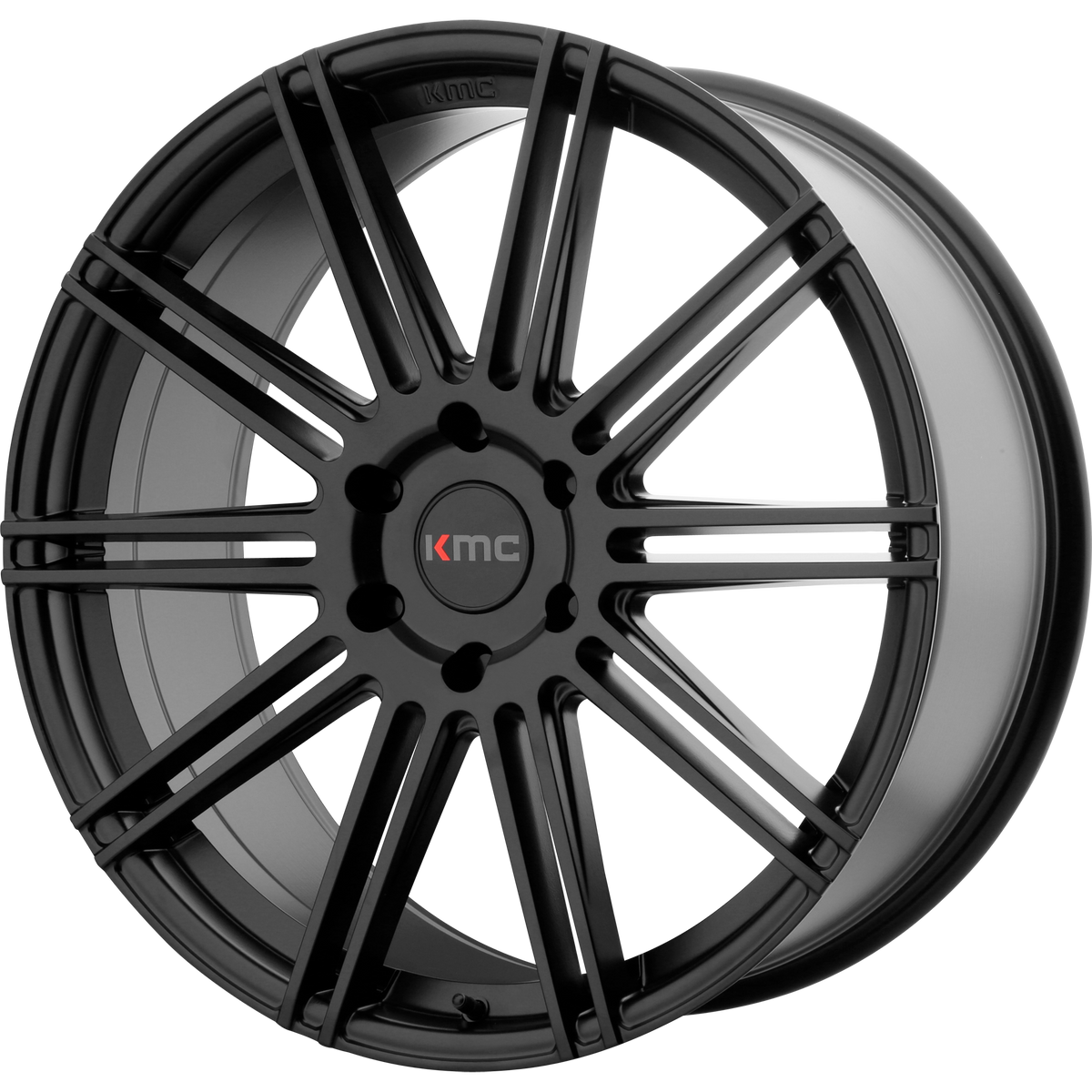 KMC KM707 CHANNEL Satin Black 24x9.5 +30 6x139.7mm 100.3mm - WheelWiz