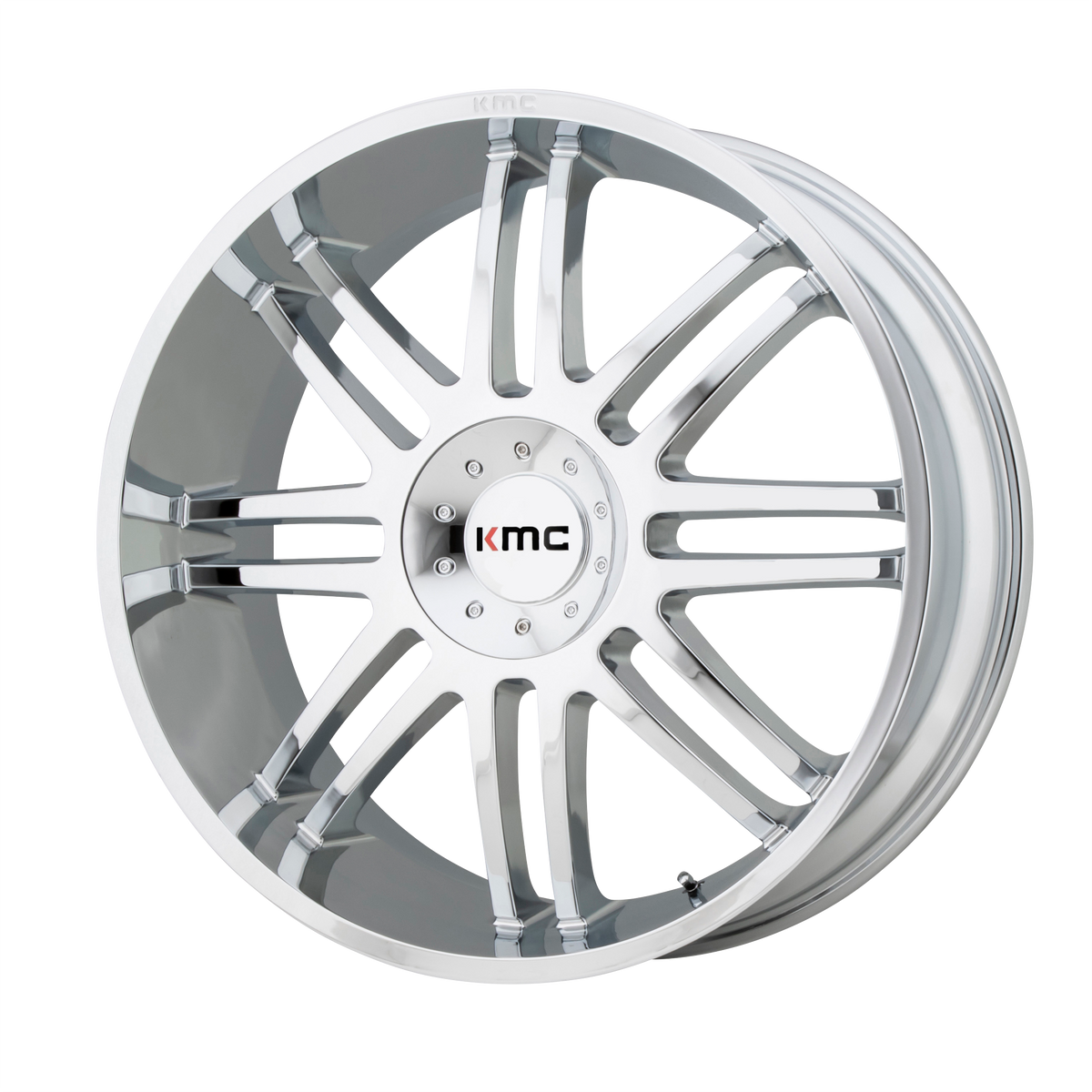 KMC KM714 REGULATOR Chrome 22x9.5 +30 5x114.3|5x120mm 74.1mm - WheelWiz