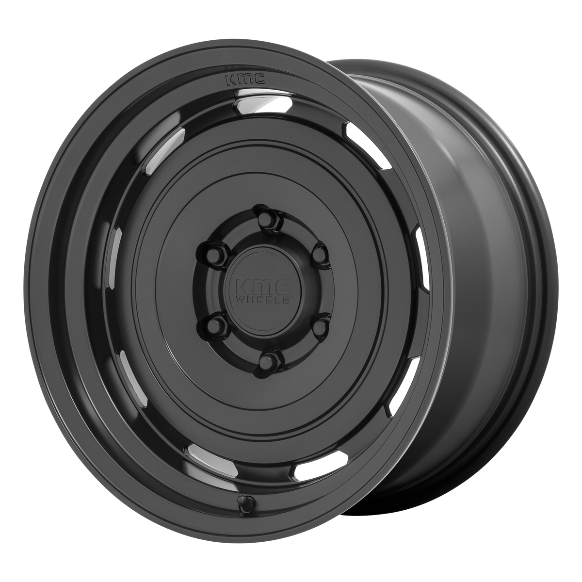 KMC KM720 ROSWELL Satin Black 17x8.5 +18 6x135mm 87.1mm - WheelWiz