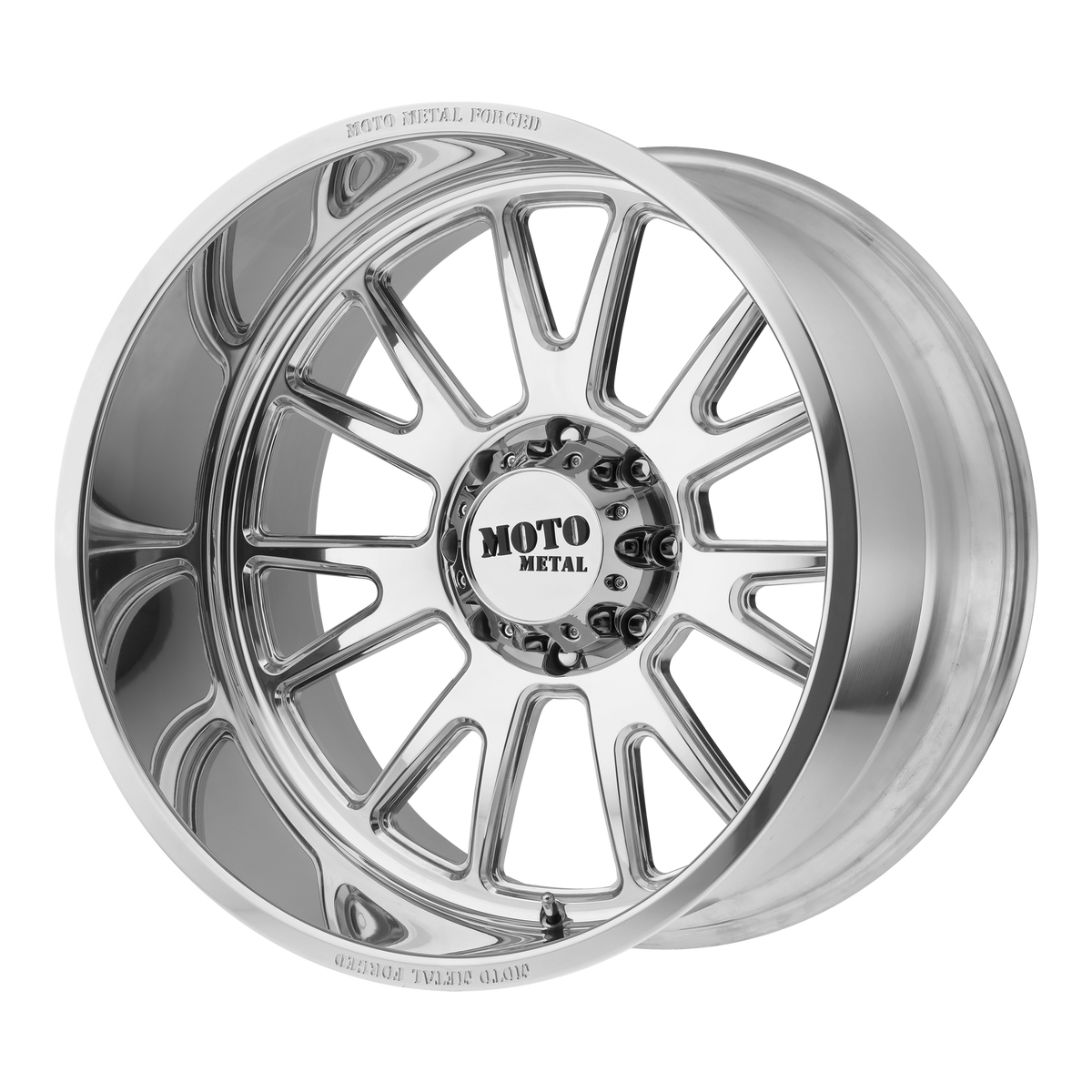Moto Metal MO401 Polished 22x12 -44 8x165.1mm 125.1mm - WheelWiz