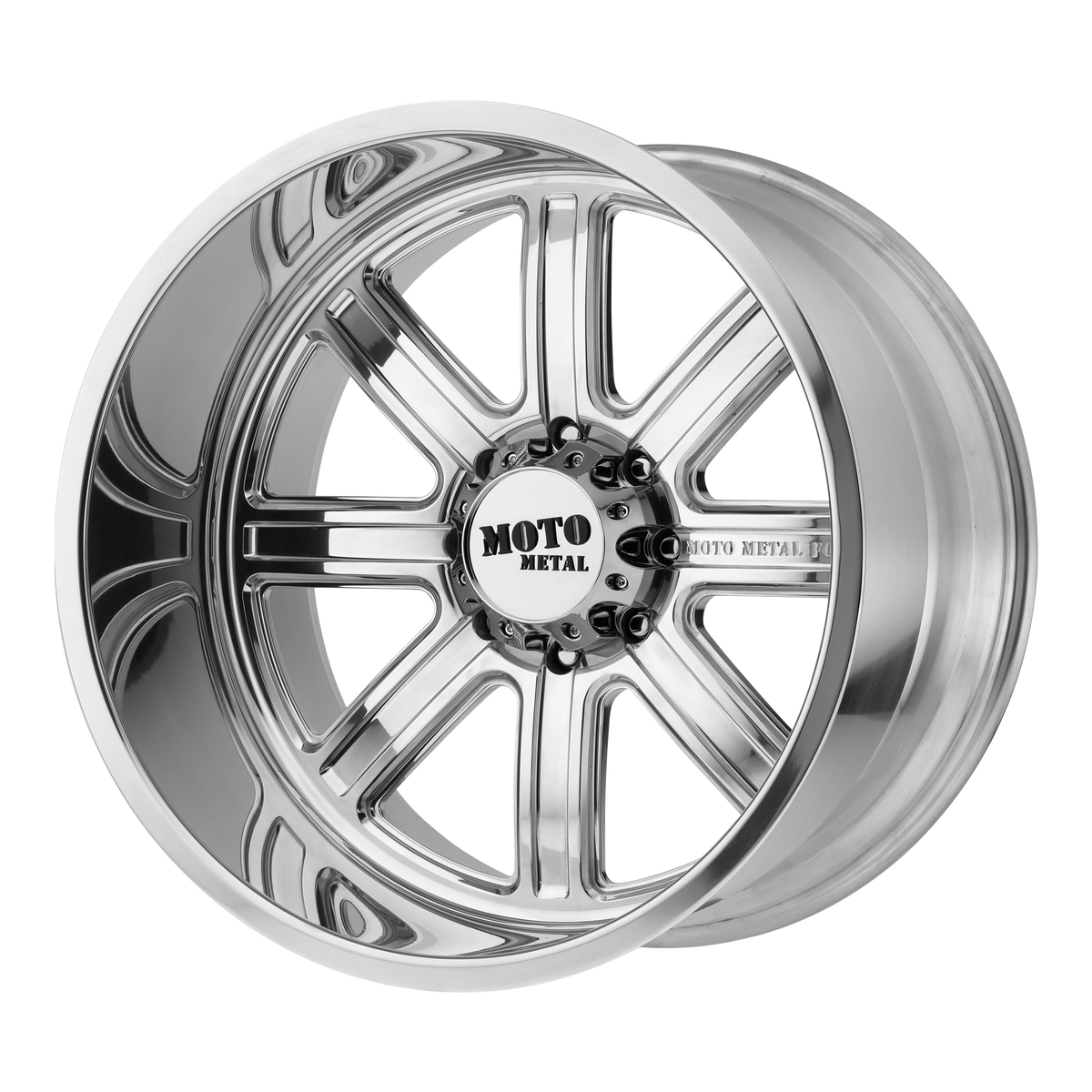 Moto Metal MO402 Polished 20x10 -24 5x139.7mm 108mm - WheelWiz