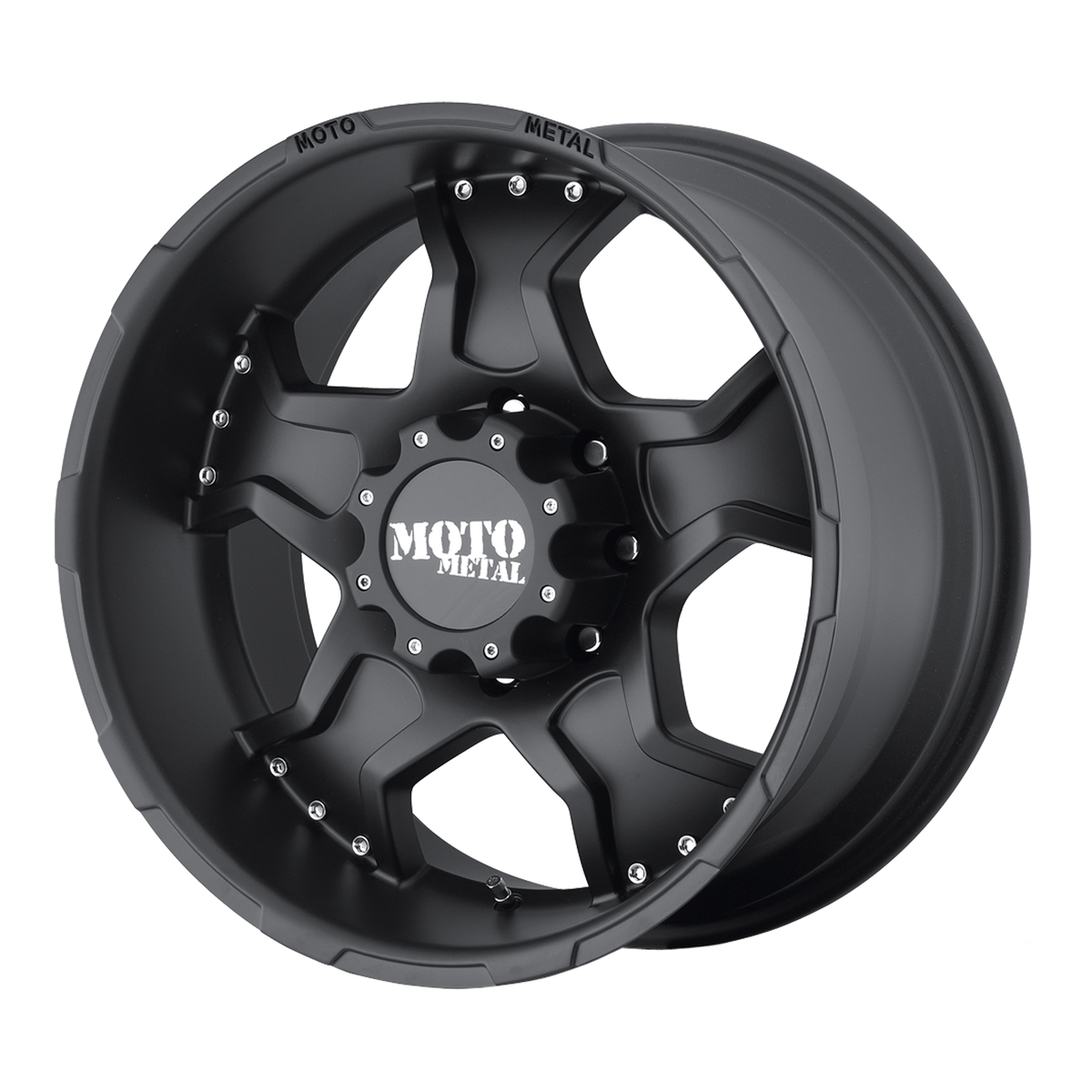 Moto Metal MO957 Matte Black 17x9 -12 8x165.1mm 125.1mm - WheelWiz