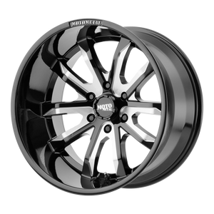 Moto Metal MO983 DAGGER Gloss Black Milled 20x9 +18 5x120mm 72.6mm - WheelWiz