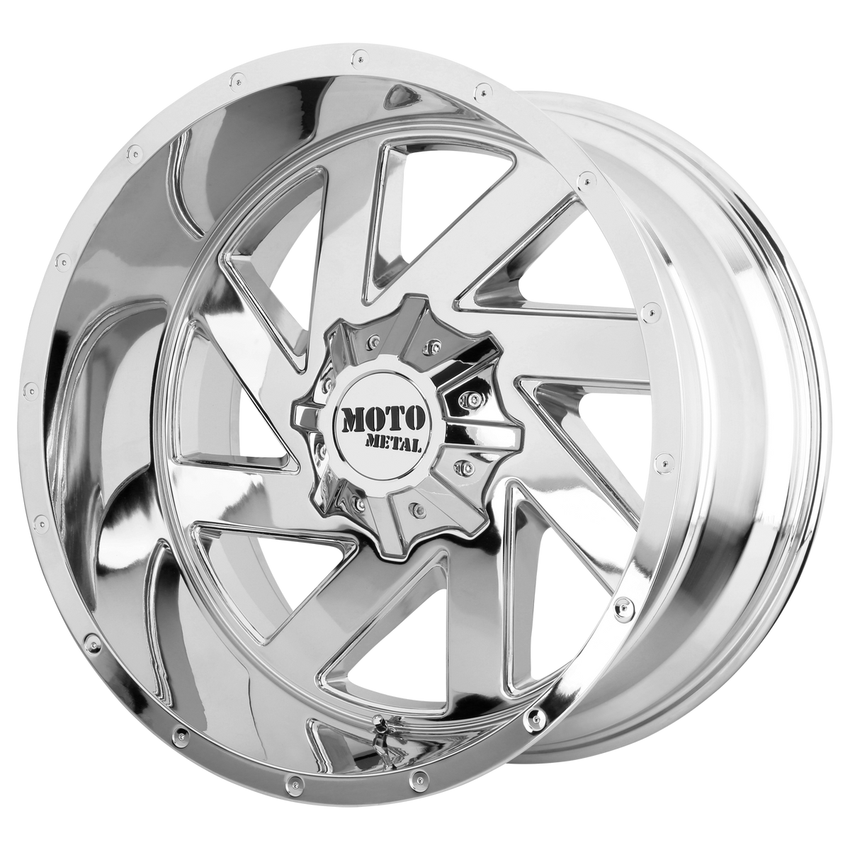 Moto Metal MO988 MELEE Chrome 20x12 -44 8x170mm 125.1mm - WheelWiz