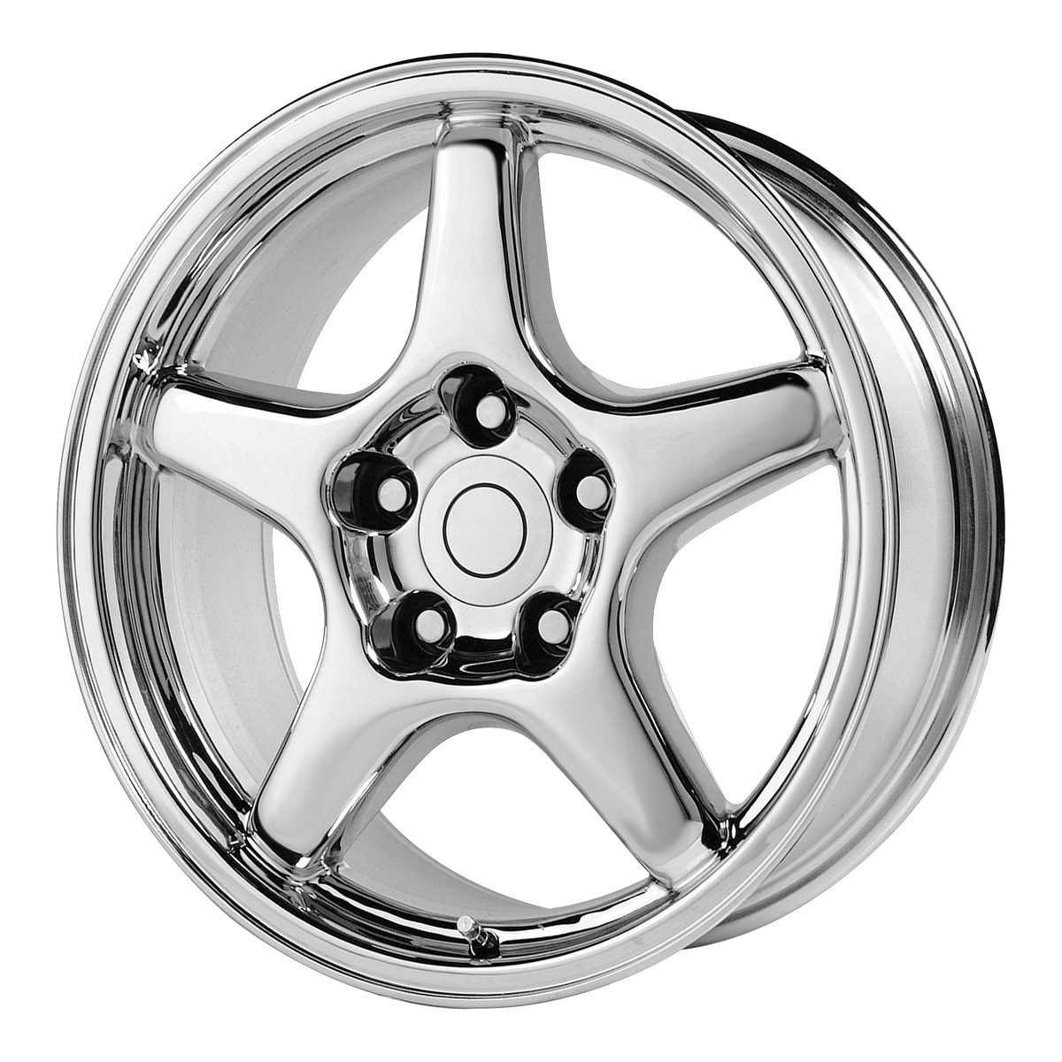 OE Creations PR103 Chrome 17x9.5 +38 5x120.65mm 70.7mm - WheelWiz