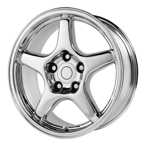 OE Creations PR103 Chrome 17x9.5 +38 5x120.65mm 70.7mm - WheelWiz