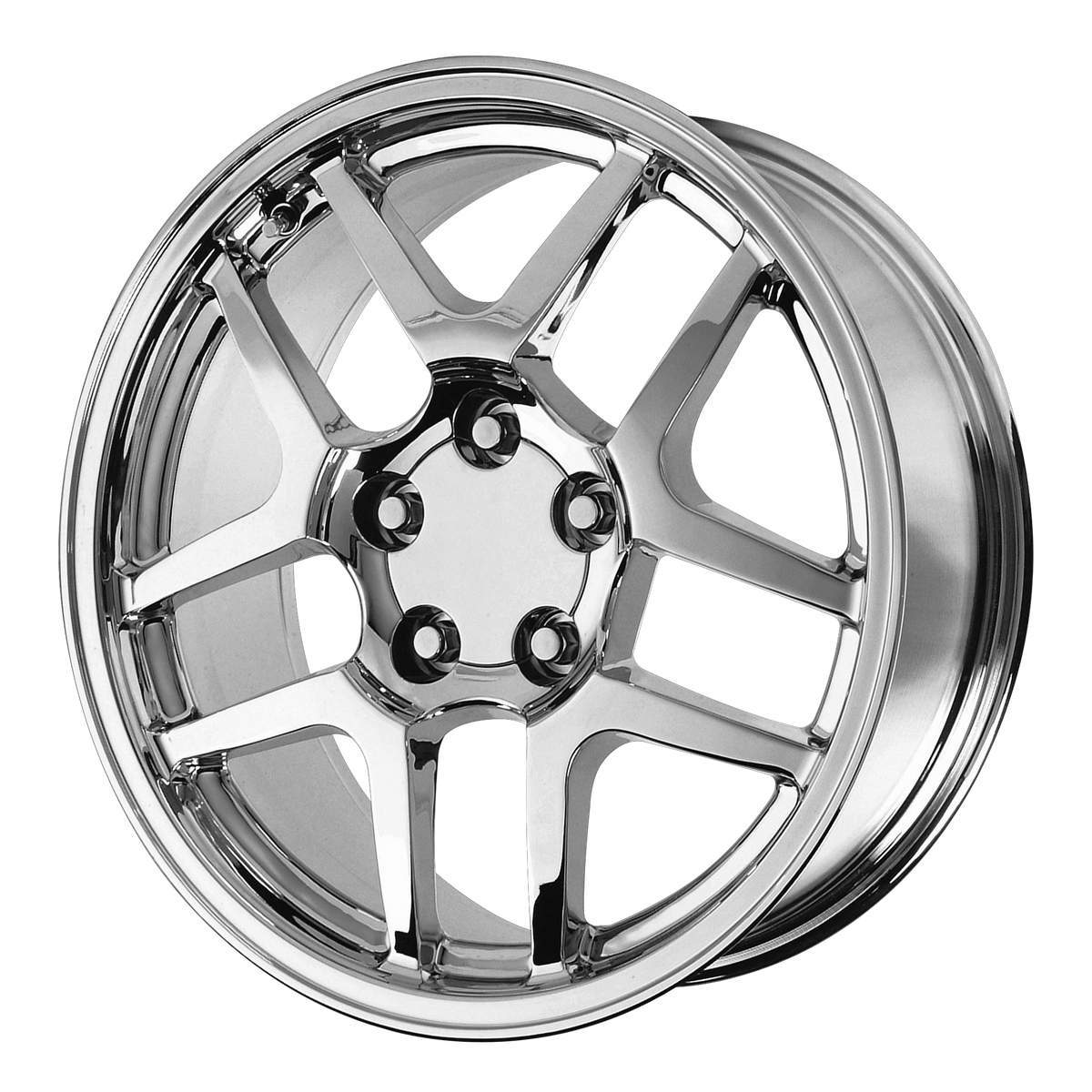 OE Creations PR105 Chrome 18x15 +58 5x120.65mm 70.7mm - WheelWiz