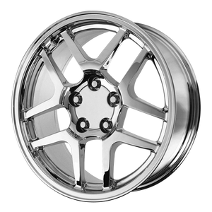 OE Creations PR105 Chrome 18x15 +58 5x120.65mm 70.7mm - WheelWiz