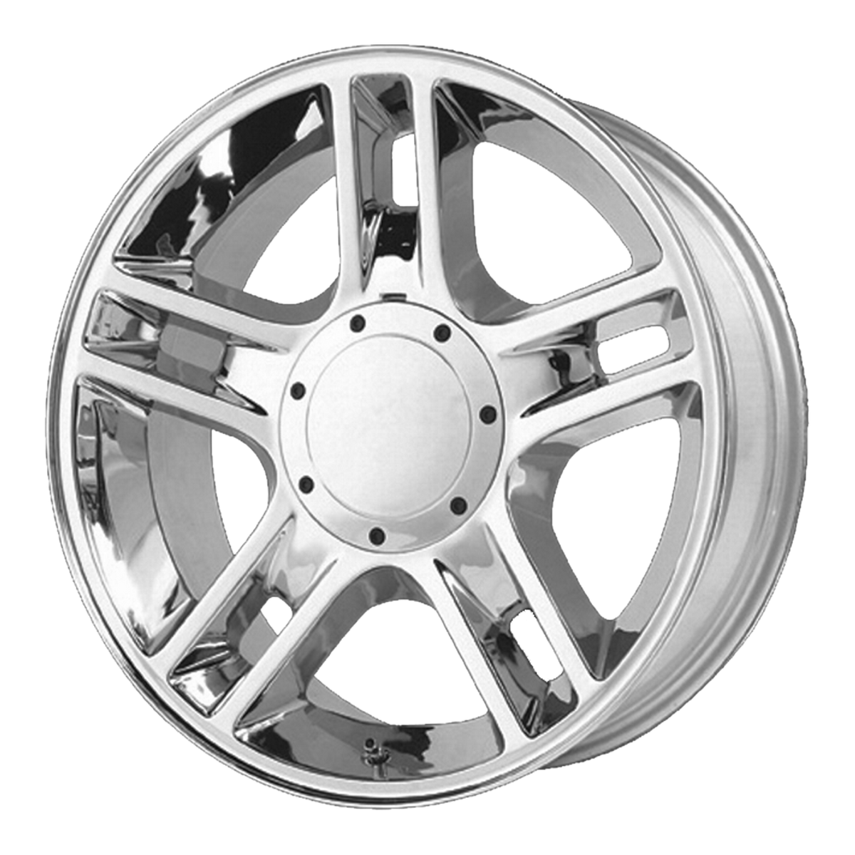 OE Creations PR108 Chrome 20x9 +30 6x135mm 87.1mm - WheelWiz