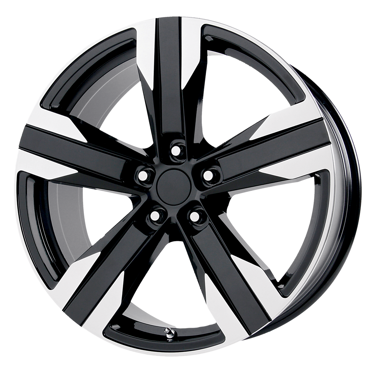 OE Creations PR135 Gloss Black Machined 20x9 +40 5x120mm 67.1mm - WheelWiz