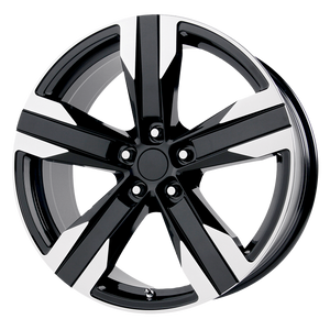 OE Creations PR135 Gloss Black Machined 20x9 +40 5x120mm 67.1mm - WheelWiz