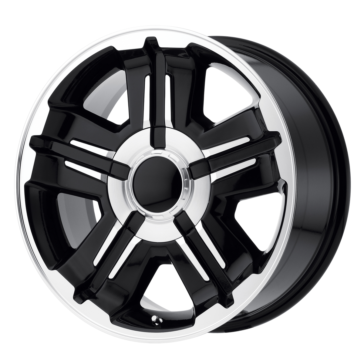 OE Creations PR173 Gloss Black Machined 18x8 +30 6x139.7mm 78.1mm - WheelWiz