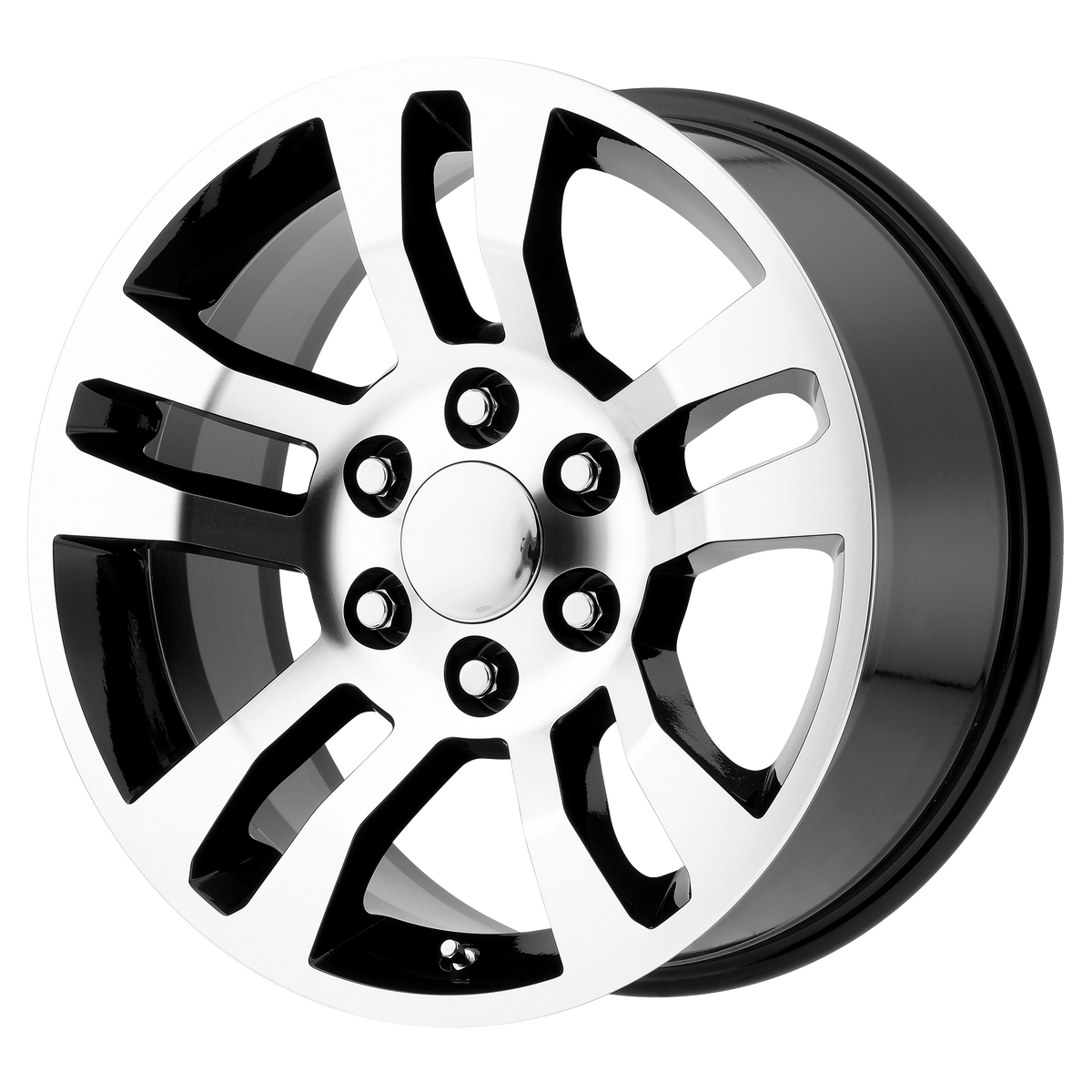 OE Creations PR175 Gloss Black Machined 18x8 +24 6x139.7mm 78.1mm - WheelWiz