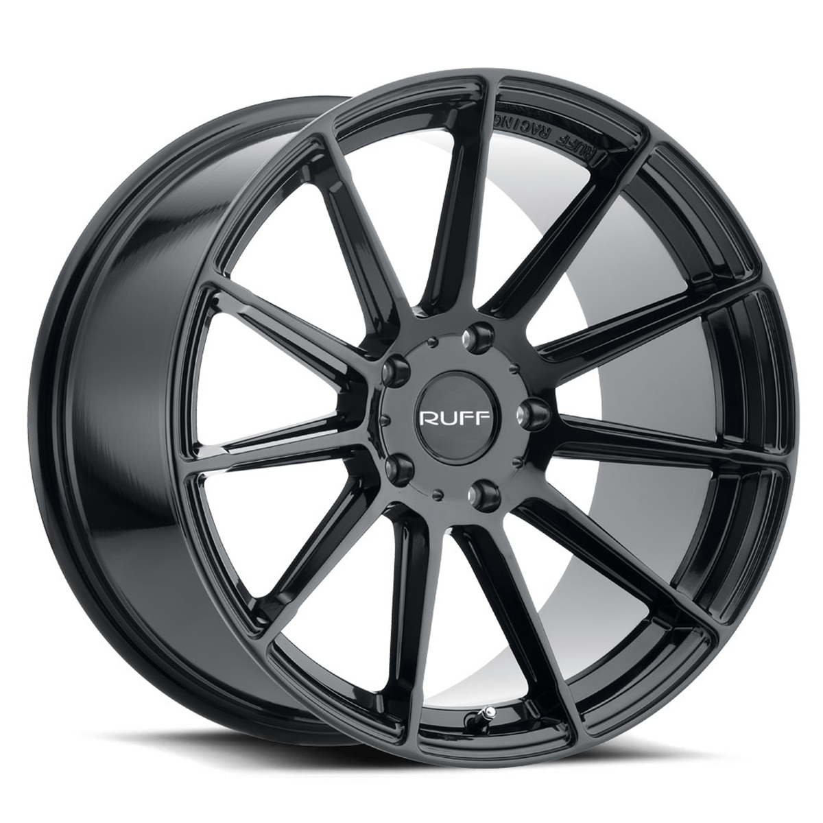 Ruff RS2 Gloss Black 18x10 +25 5x114.3mm 72.1mm - WheelWiz