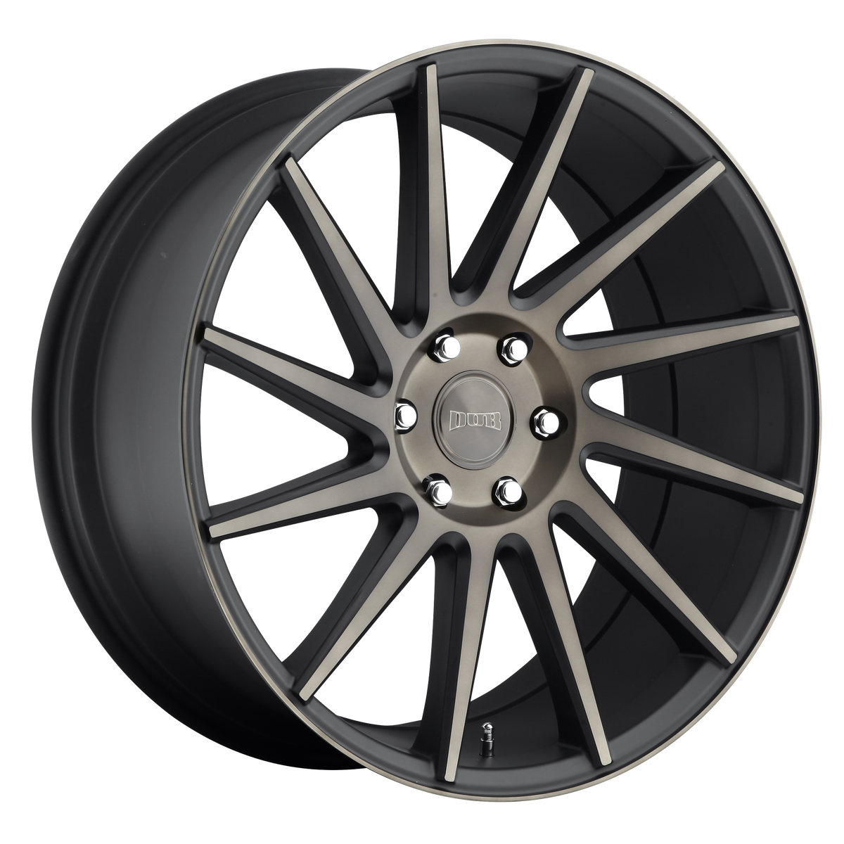 DUB S128 CHEDDA Matte Black Double Dark Tint 24x10 +30 6x139.7mm 78.1mm - WheelWiz
