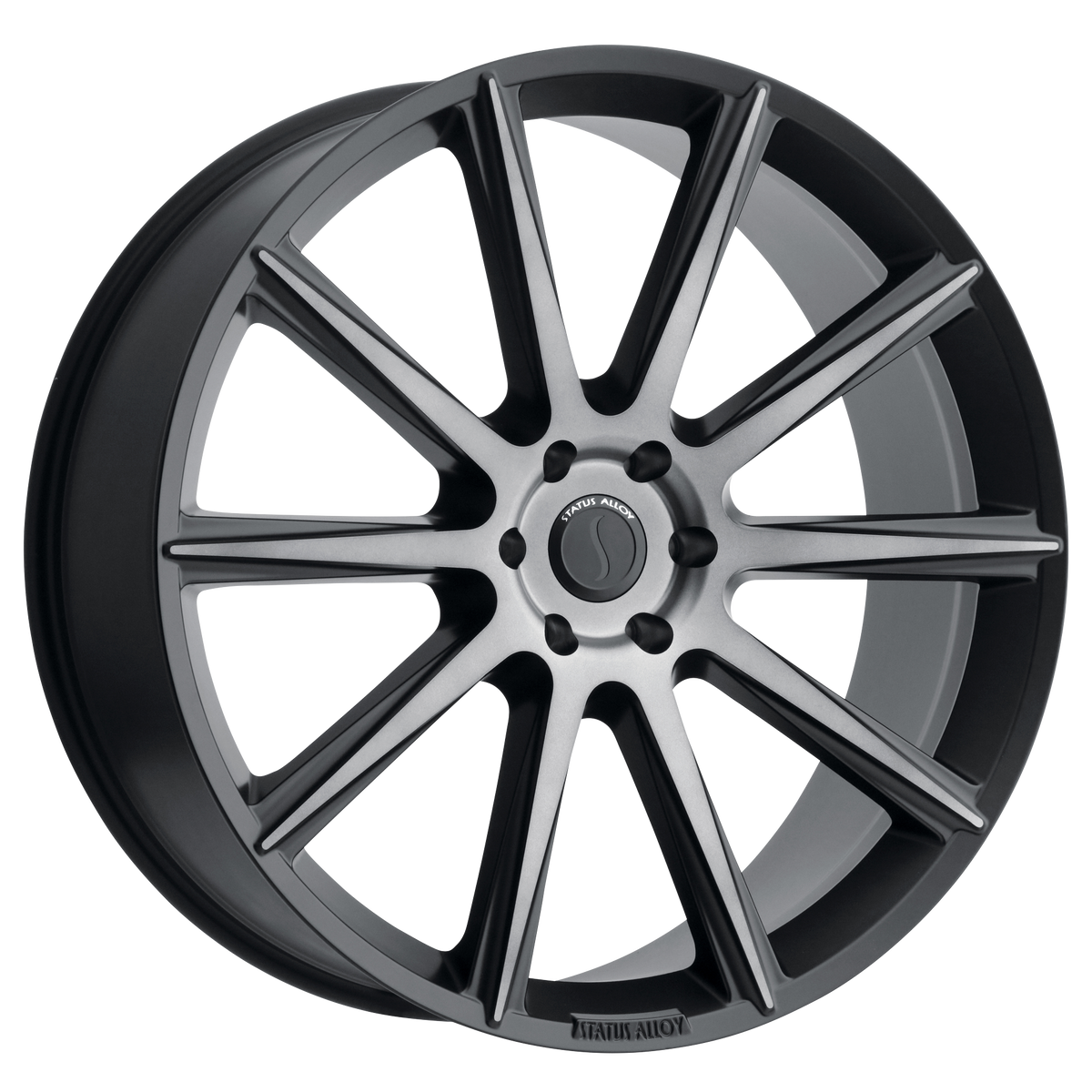 Status ZEUS Carbon Graphite 22x9.5 +15 5x115mm 76.1mm - WheelWiz