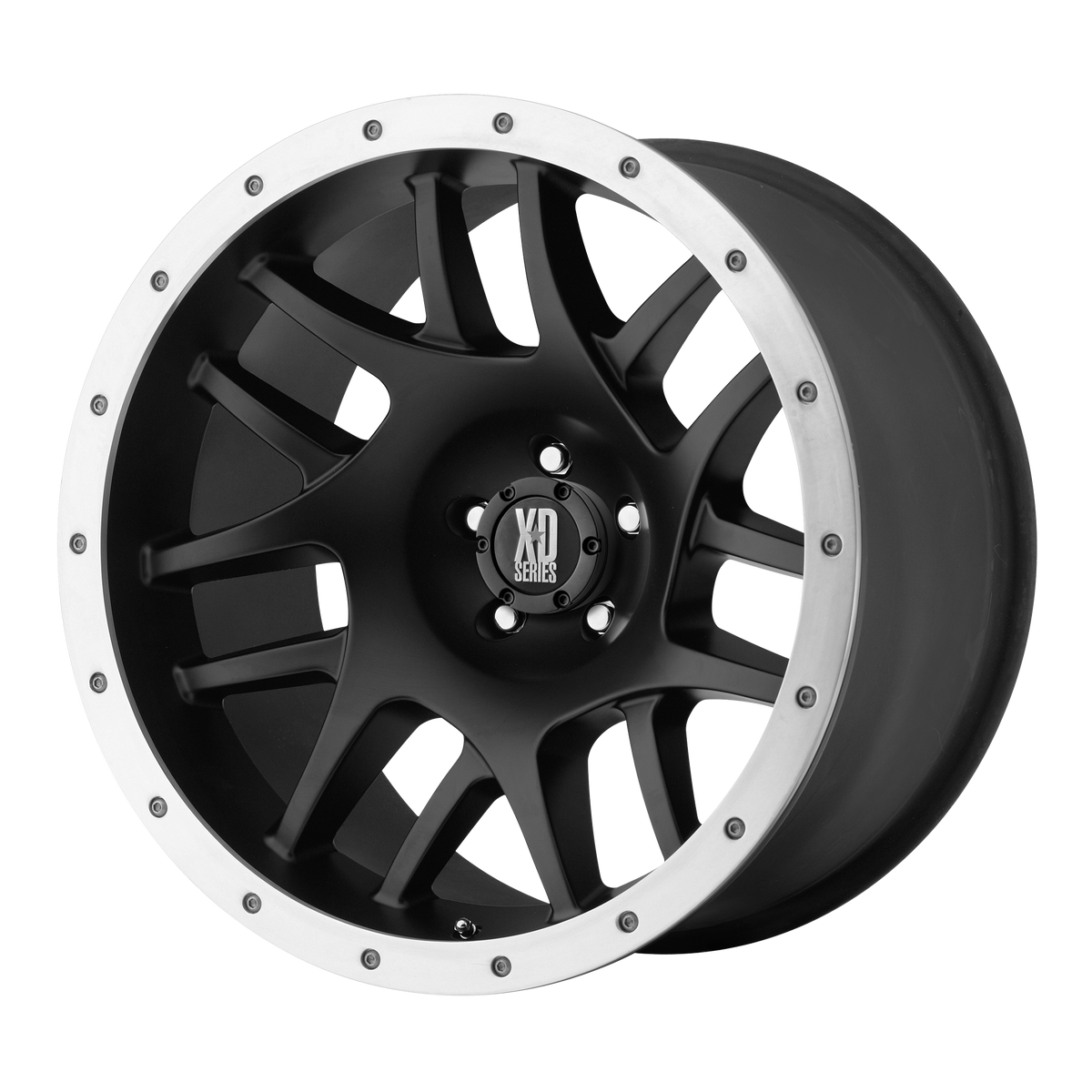 XD Series XD123 BULLY Satin Black With Removable Aluminum Ring 17x8 00 5x127mm 83.1mm - WheelWiz