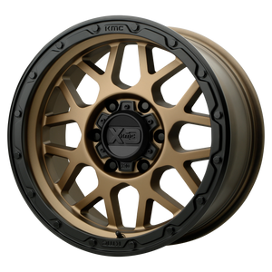 XD Series XD135 GRENADE OR Matte Bronze Matte Black Lip 17x9 +18 8x180mm 124.2mm - WheelWiz