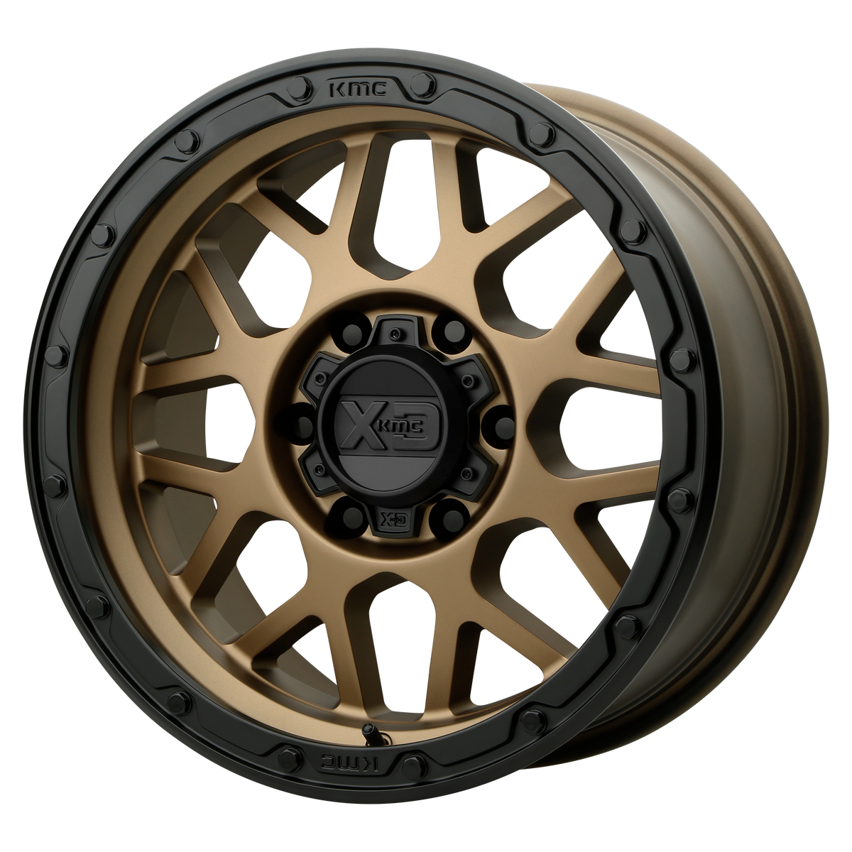 XD Series XD135 GRENADE OR Matte Bronze Matte Black Lip 17x9 +18 6x114.3mm 66.1mm - WheelWiz