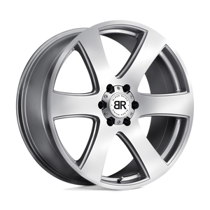 Black Rhino HAKA Silver W/ Machine Face 20x8.5 +30 6x135mm 87.1mm - WheelWiz