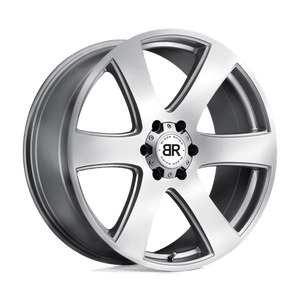 Black Rhino HAKA Silver W/ Machine Face 22x9.5 +30 6x135mm 87.1mm - Wheelwiz