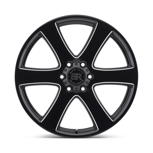 Black Rhino HAKA Gloss Black W/ Milled Spokes 20x8.5 +30 6x135mm 87.1mm - WheelWiz