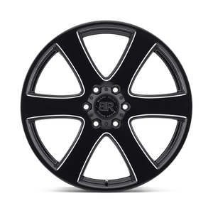 Black Rhino HAKA Gloss Black W/ Milled Spokes 20x8.5 +30 6x135mm 87.1mm - WheelWiz