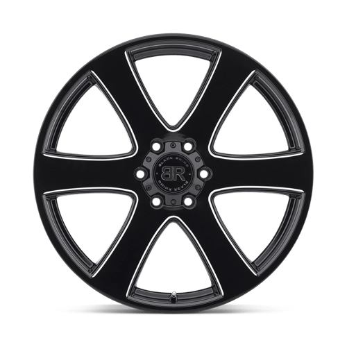 Black Rhino HAKA Gloss Black W/ Milled Spokes 20x8.5 +30 6x114.3mm 76.1mm - Wheelwiz