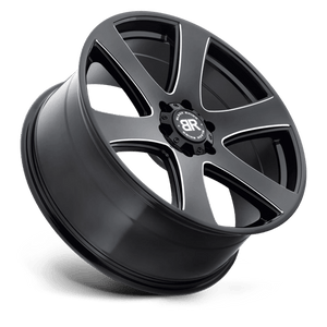 Black Rhino HAKA Gloss Black W/ Milled Spokes 22x9.5 +30 6x135mm 87.1mm - WheelWiz