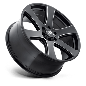 Black Rhino HAKA Gloss Black W/ Milled Spokes 20x8.5 +30 6x114.3mm 76.1mm - Wheelwiz