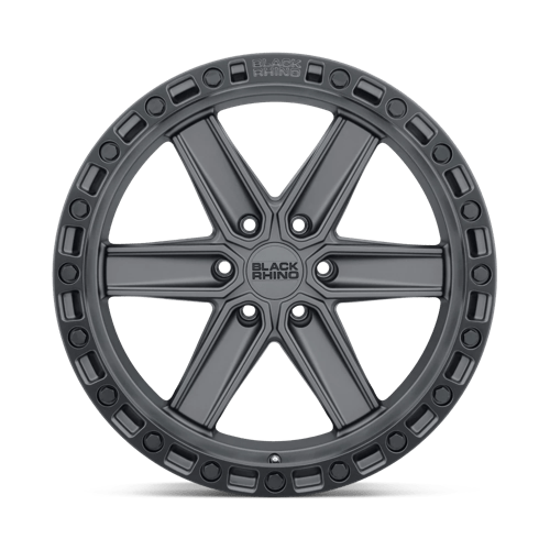 Black Rhino HENDERSON Gun Black W/ Black Ring 17x9 0 6x135mm 87.1mm - WheelWiz