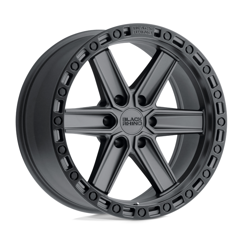 Black Rhino HENDERSON Gun Black W/ Black Ring 18x9 0 6x135mm 87.1mm - WheelWiz