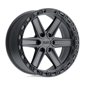 Black Rhino HENDERSON Gun Black W/ Black Ring 20x9.5 -18 6x139.7mm 112.1mm - WheelWiz