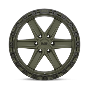 Black Rhino HENDERSON Olive Drab Green W/ Black Ring 18x9 -12 6x139.7mm 112.1mm - WheelWiz