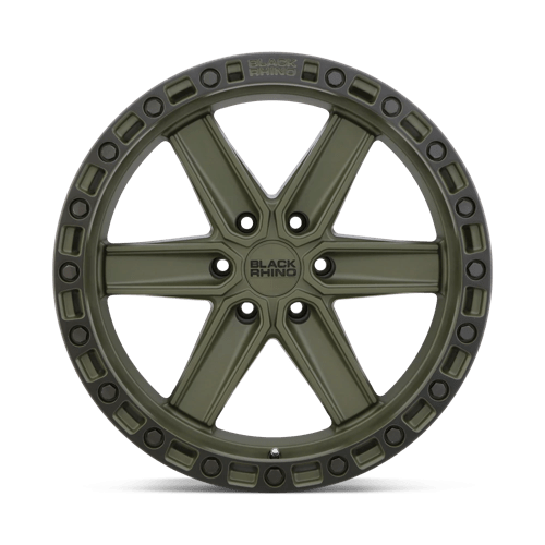 Black Rhino HENDERSON Olive Drab Green W/ Black Ring 17x9 -12 6x139.7mm 112.1mm - WheelWiz